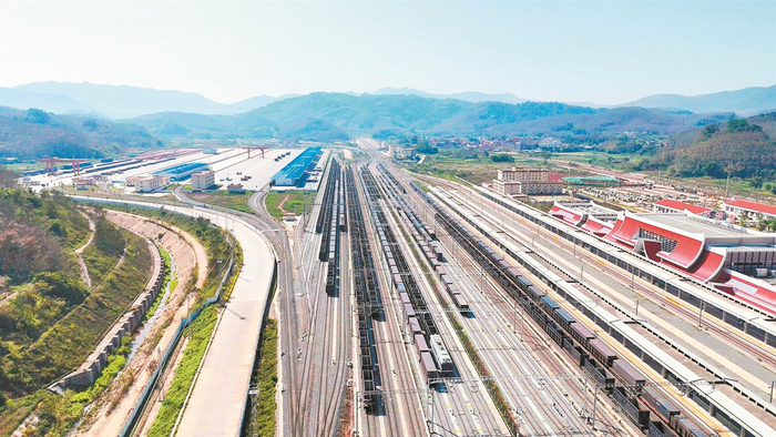 磨憨已成为全国面向东盟最大的铁路口岸。 供图